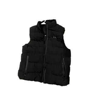 No Label Heated Puffer Black Vest Mens Medium